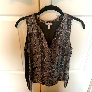 Joie Snakeskin Blouse